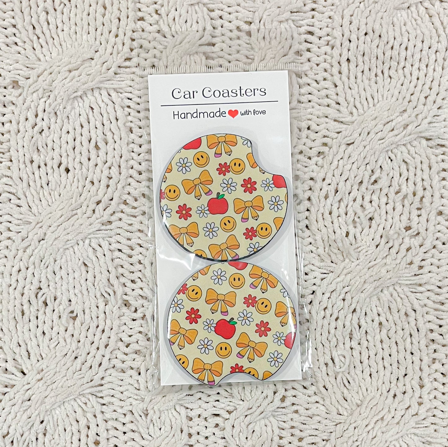Car Coasters - Back to School