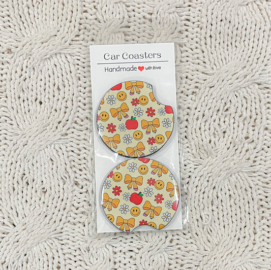 Car Coasters - Back to School