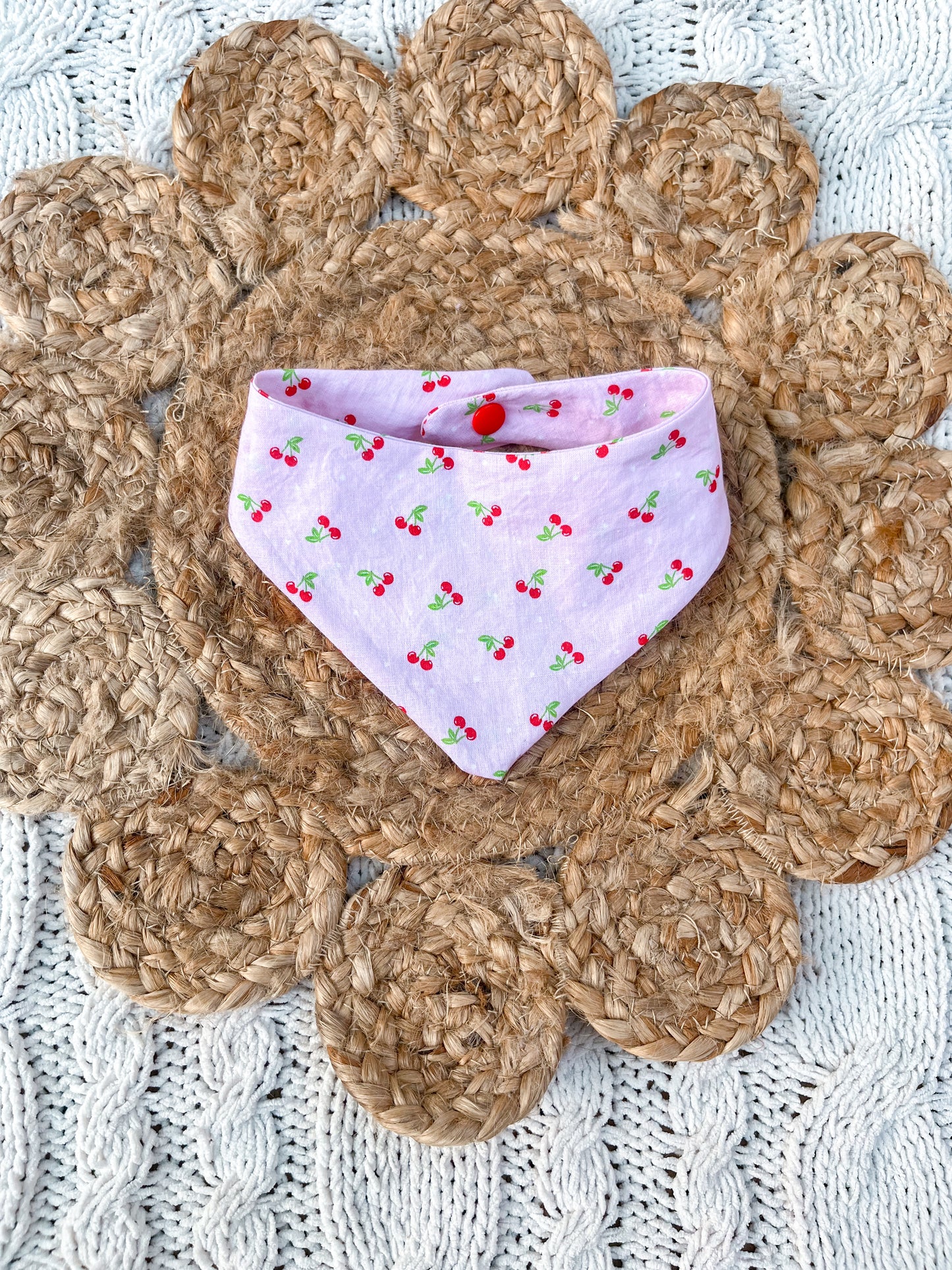 Pet bandana - cherries