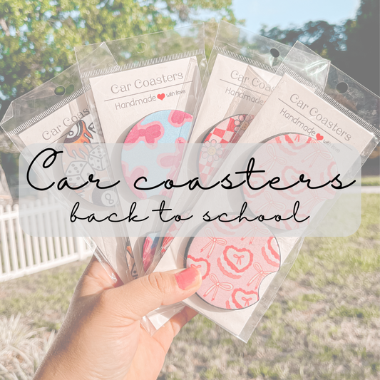 Car Coasters - Back to School