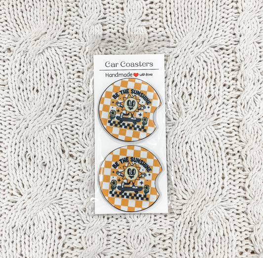 Car Coasters - retro and dopamine