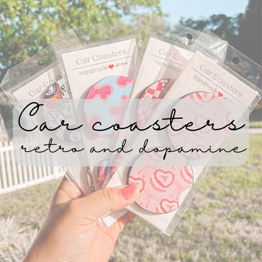 Car Coasters - retro and dopamine