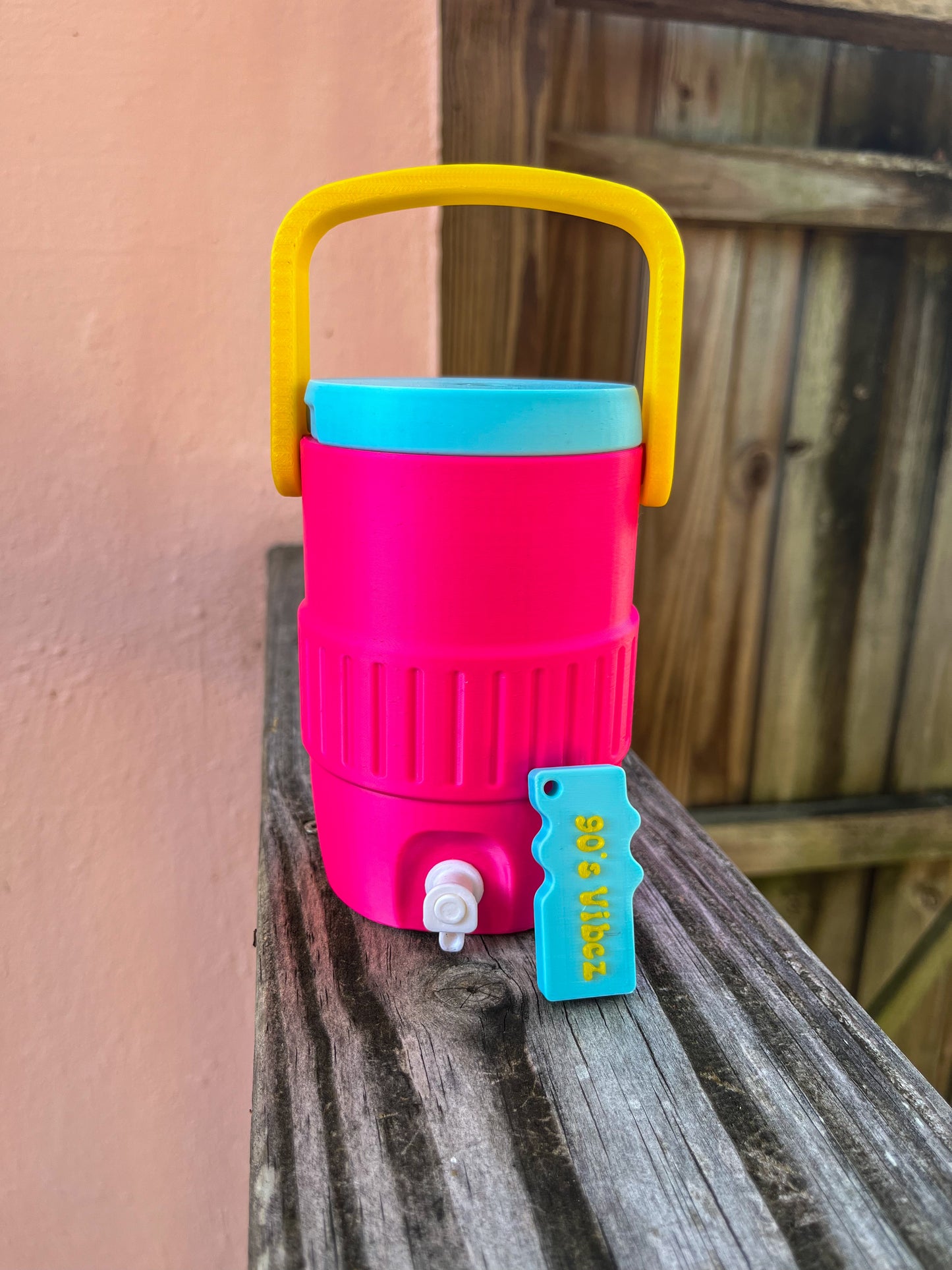Can koozie (12oz) with opener - 90s vibes