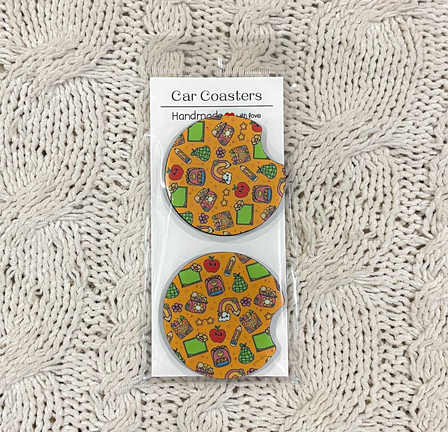 Car Coasters - Back to School
