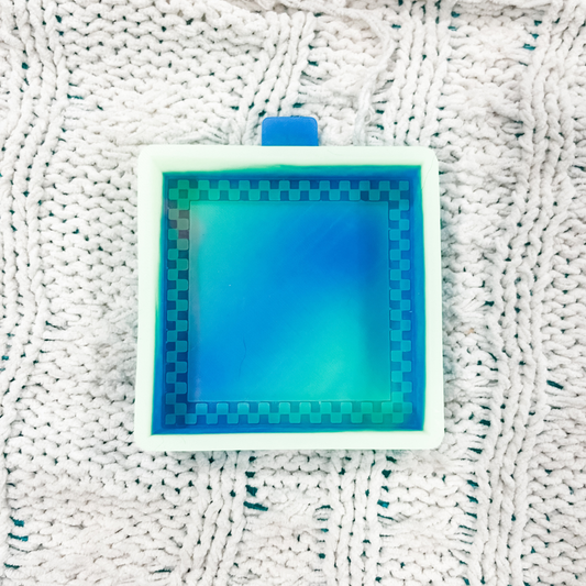 Checker frame w card stock - 2.5”