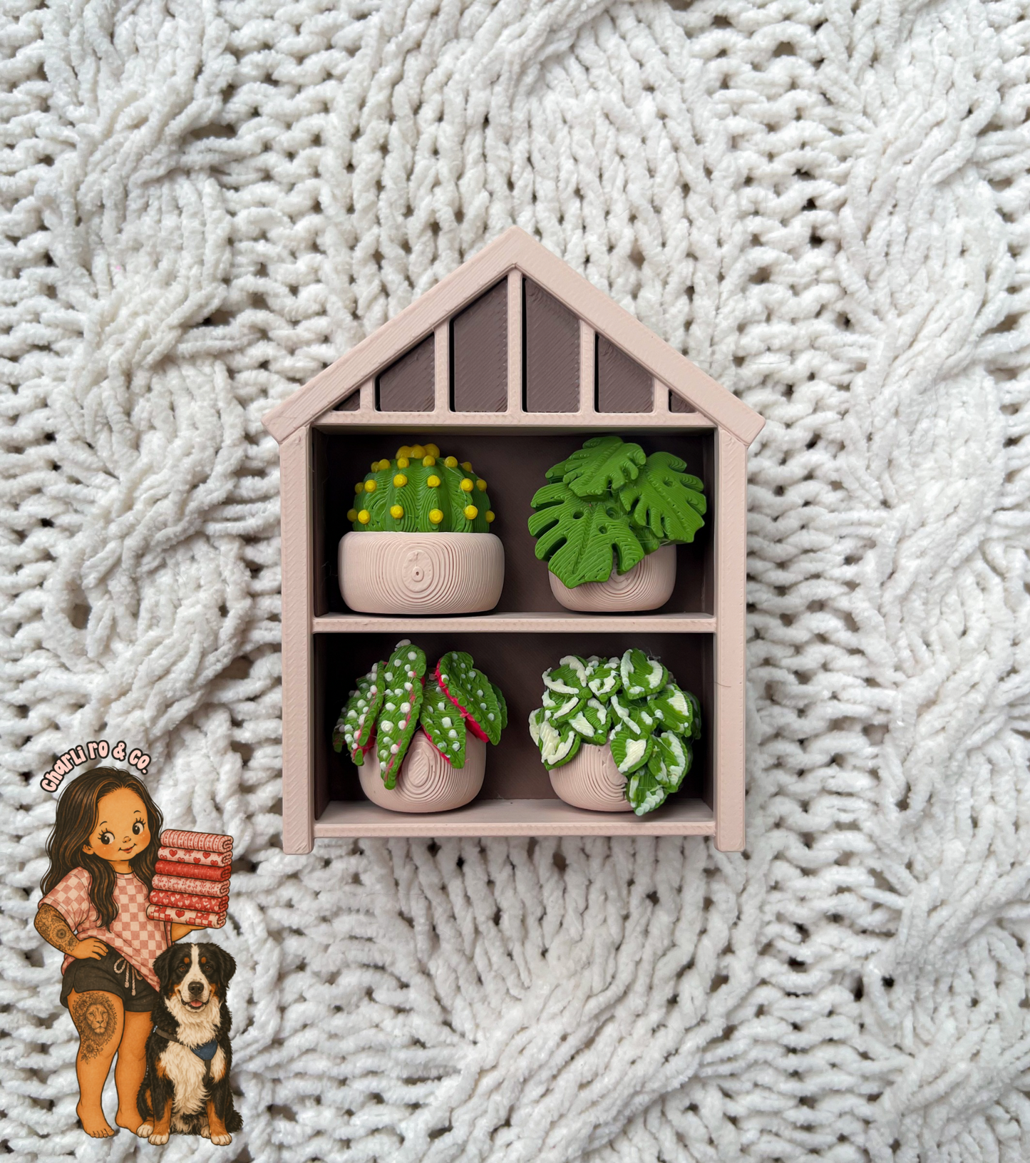 Greenhouse fidget clicker - 4 plants
