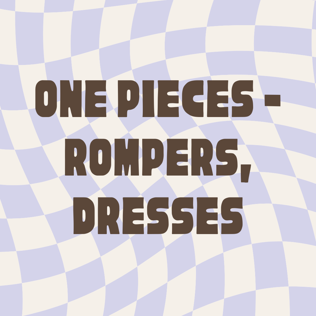 One pieces - rompers, dresses